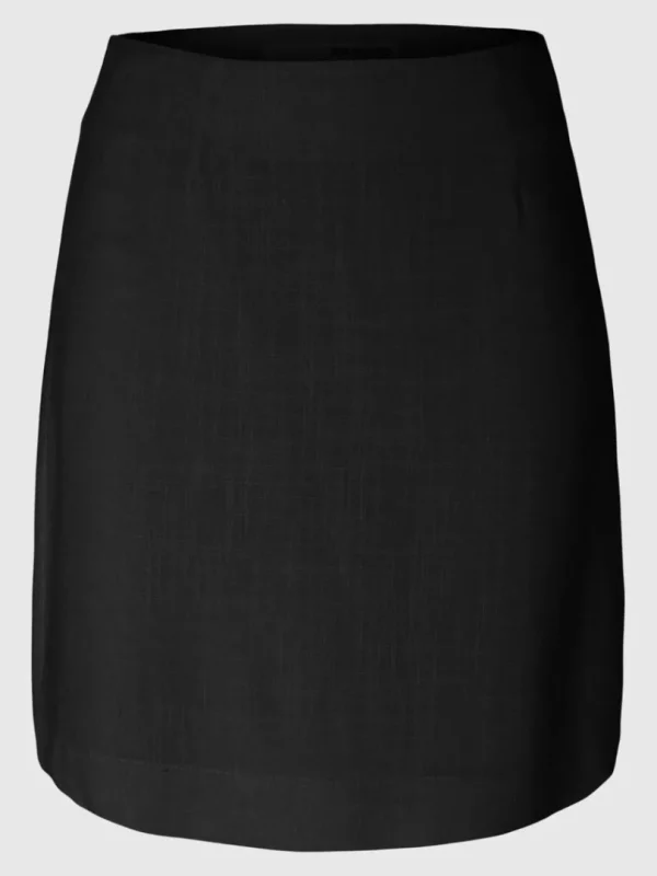 Nederdele>SELECTED KLASSISK MININEDERDEL Black