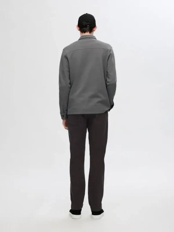 Overtøj | Skjorter>SELECTED KLASSISK OVERSHIRT Grey