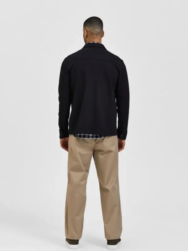 Overtøj | Skjorter>SELECTED KLASSISK OVERSHIRT Black