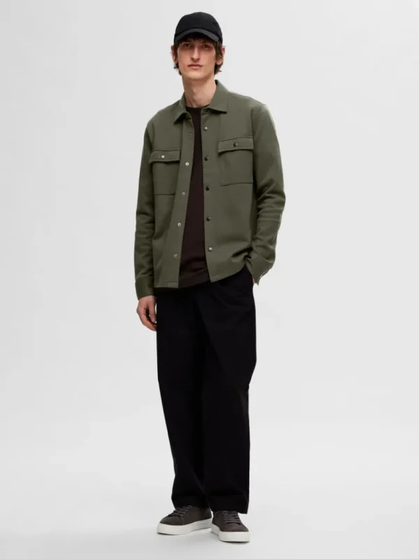 Overtøj | Skjorter>SELECTED KLASSISK OVERSHIRT Green