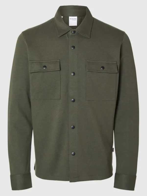 Overtøj | Skjorter>SELECTED KLASSISK OVERSHIRT Green