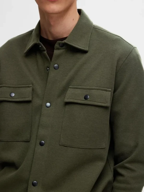 Overtøj | Skjorter>SELECTED KLASSISK OVERSHIRT Green