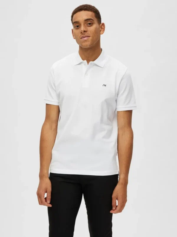 Poloer>SELECTED KLASSISK POLO White
