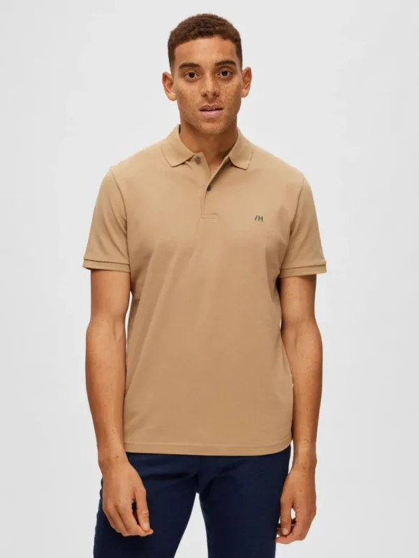 Poloer>SELECTED KLASSISK POLO Brown