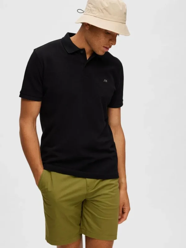 Poloer>SELECTED KLASSISK POLO Black