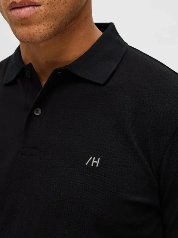 Poloer>SELECTED KLASSISK POLO Black