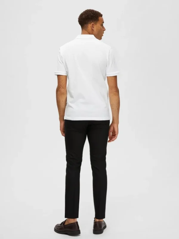 Poloer>SELECTED KLASSISK POLO White