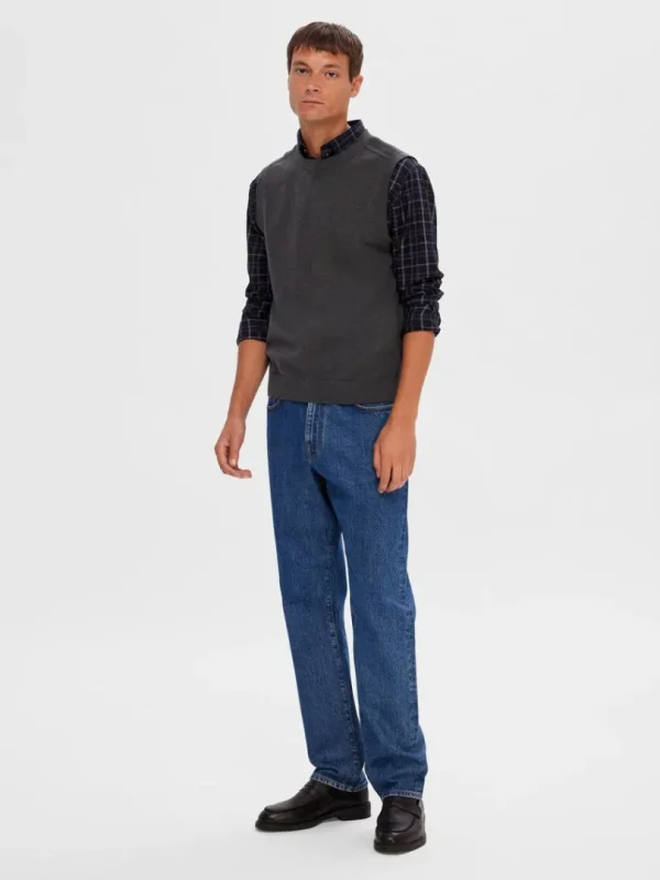 Strik>SELECTED KLASSISK STRIK VEST Grey
