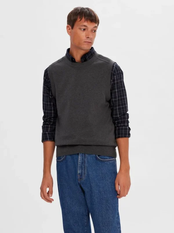 Strik>SELECTED KLASSISK STRIK VEST Grey
