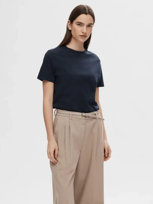 T-shirts>SELECTED KLASSISK T-SHIRT Blue
