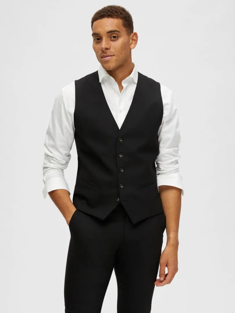 klassisk_vest_0-2.webp Jakkesæt & Blazers>SELECTED KLASSISK VEST Black