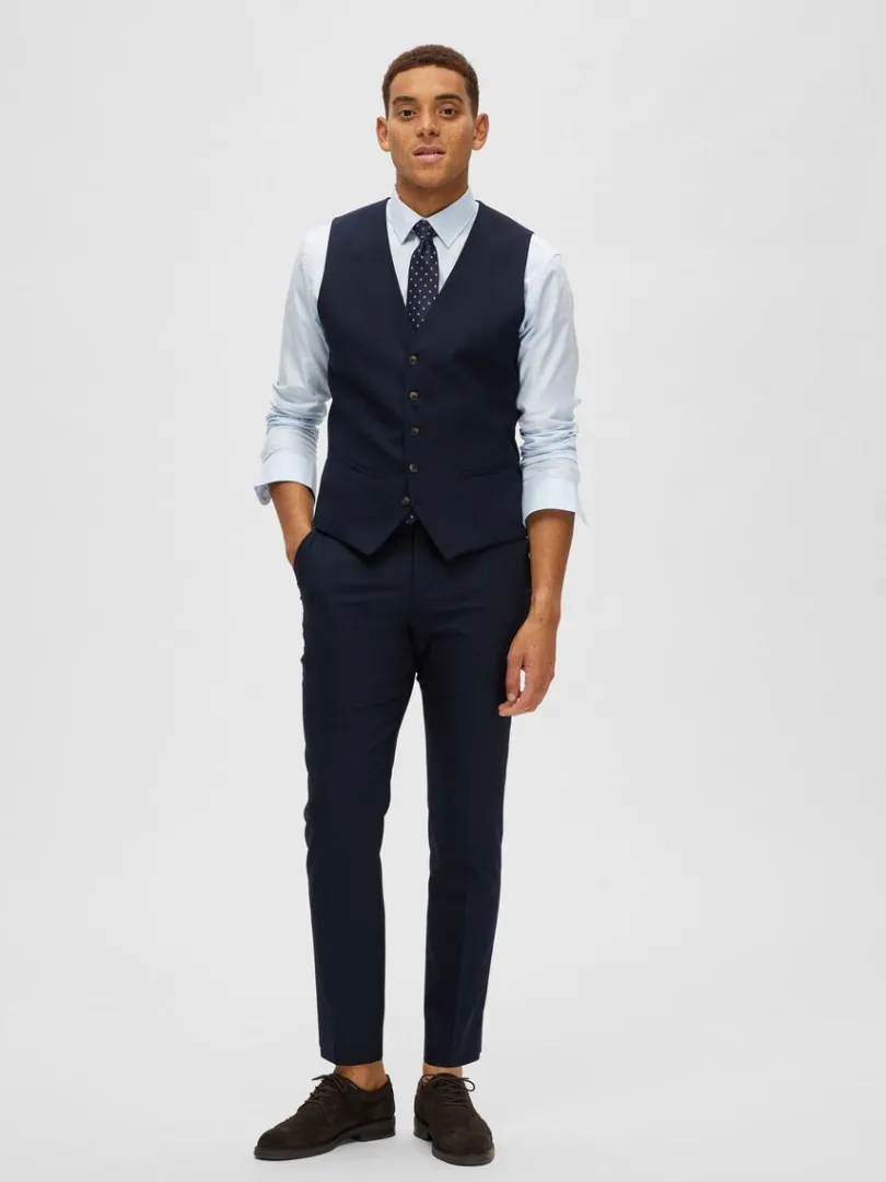 klassisk_vest_1-3.webp Jakkesæt & Blazers>SELECTED KLASSISK VEST Blue