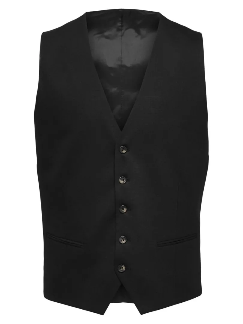klassisk_vest_3-2.webp Jakkesæt & Blazers>SELECTED KLASSISK VEST Black