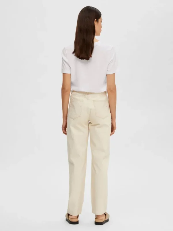 T-shirts>SELECTED KLASSISK V-HALS T-SHIRT White