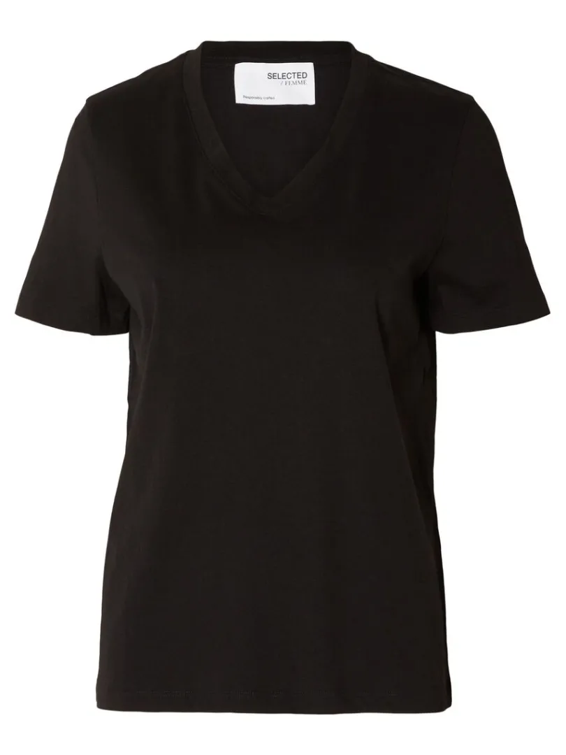 klassisk_vhals_tshirt_5-1.webp T-shirts>SELECTED KLASSISK V-HALS T-SHIRT Black