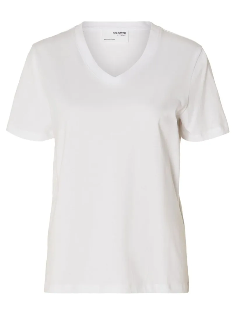 klassisk_vhals_tshirt_5.webp T-shirts>SELECTED KLASSISK V-HALS T-SHIRT White