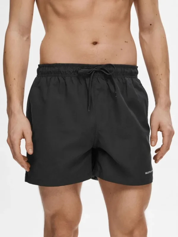 Shorts>SELECTED KLASSISKE BADESHORTS Black