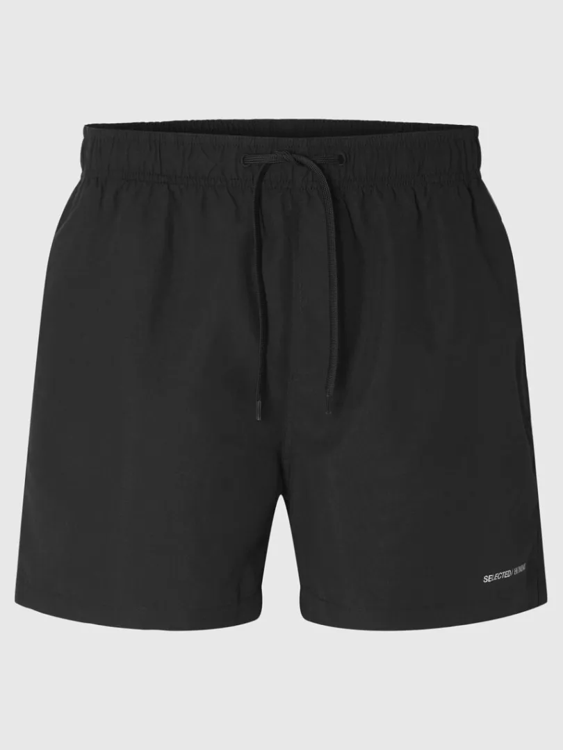 klassiske_badeshorts_2.webp Shorts>SELECTED KLASSISKE BADESHORTS Black