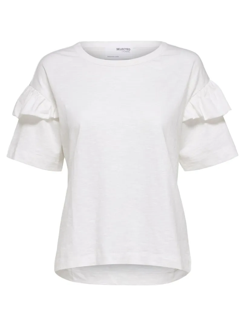 kologisk_bomuld_flse_tshi_3-1.webp T-shirts>SELECTED ØKOLOGISK BOMULD FLÆSE T-SHIRT White