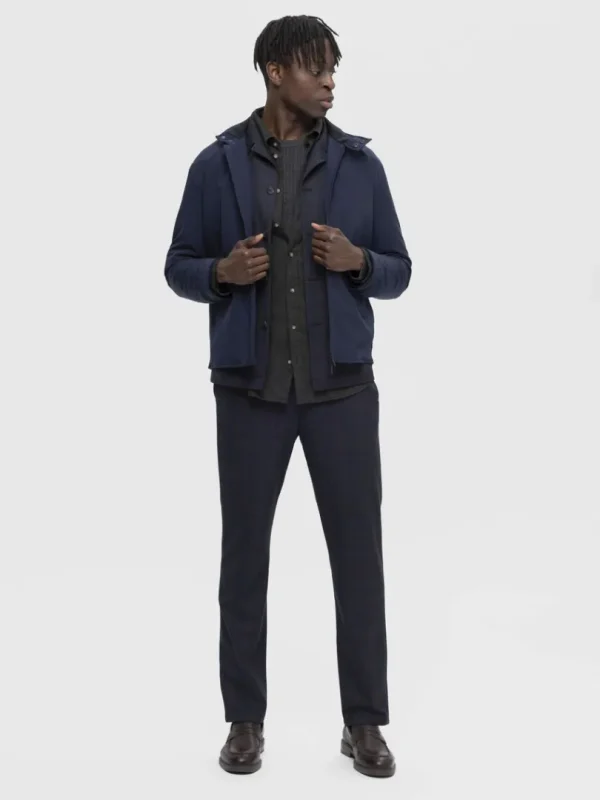 Overtøj>SELECTED KORT DYNEJAKKE Blue