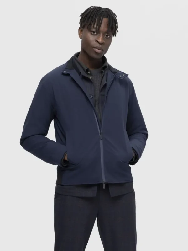 Overtøj>SELECTED KORT DYNEJAKKE Blue