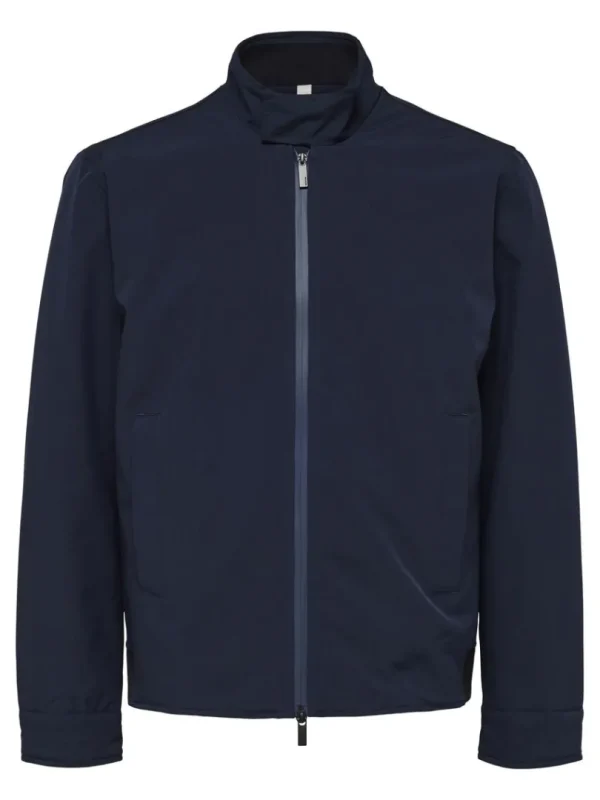 Overtøj>SELECTED KORT DYNEJAKKE Blue
