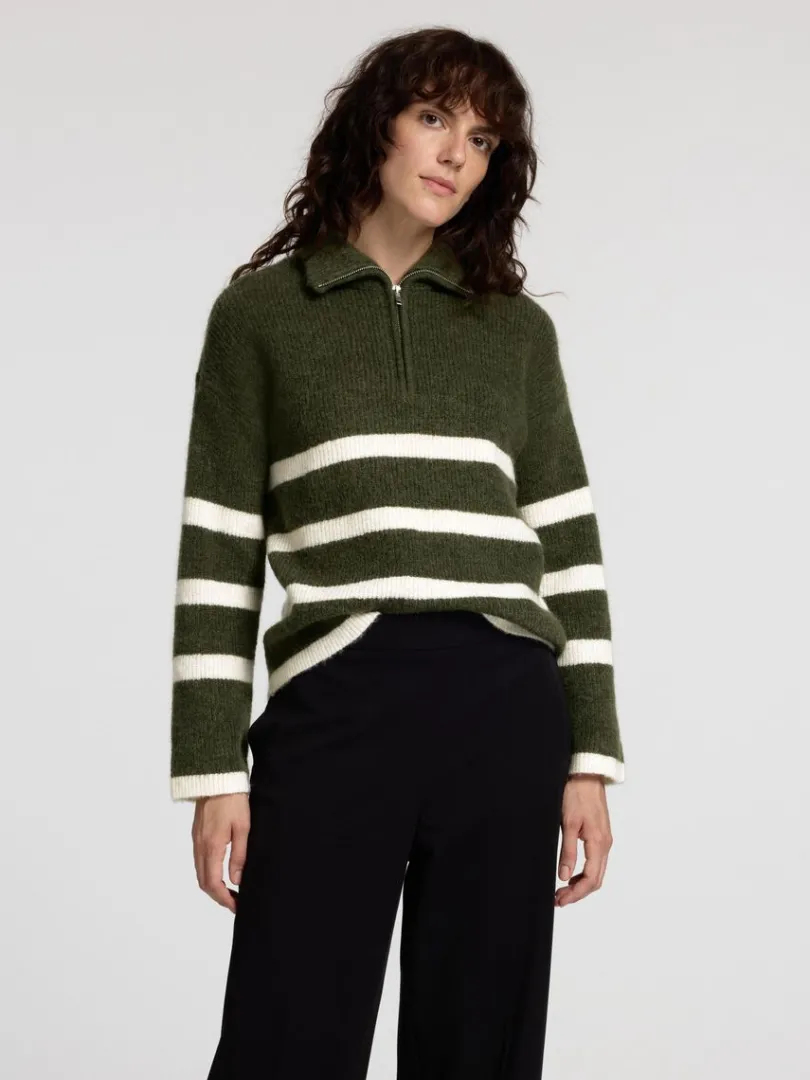 kort_lynls_pullover_0-2.webp Strik>SELECTED KORT LYNLÅS PULLOVER Green