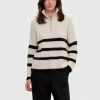 Strik>SELECTED KORT LYNLÅS PULLOVER Beige