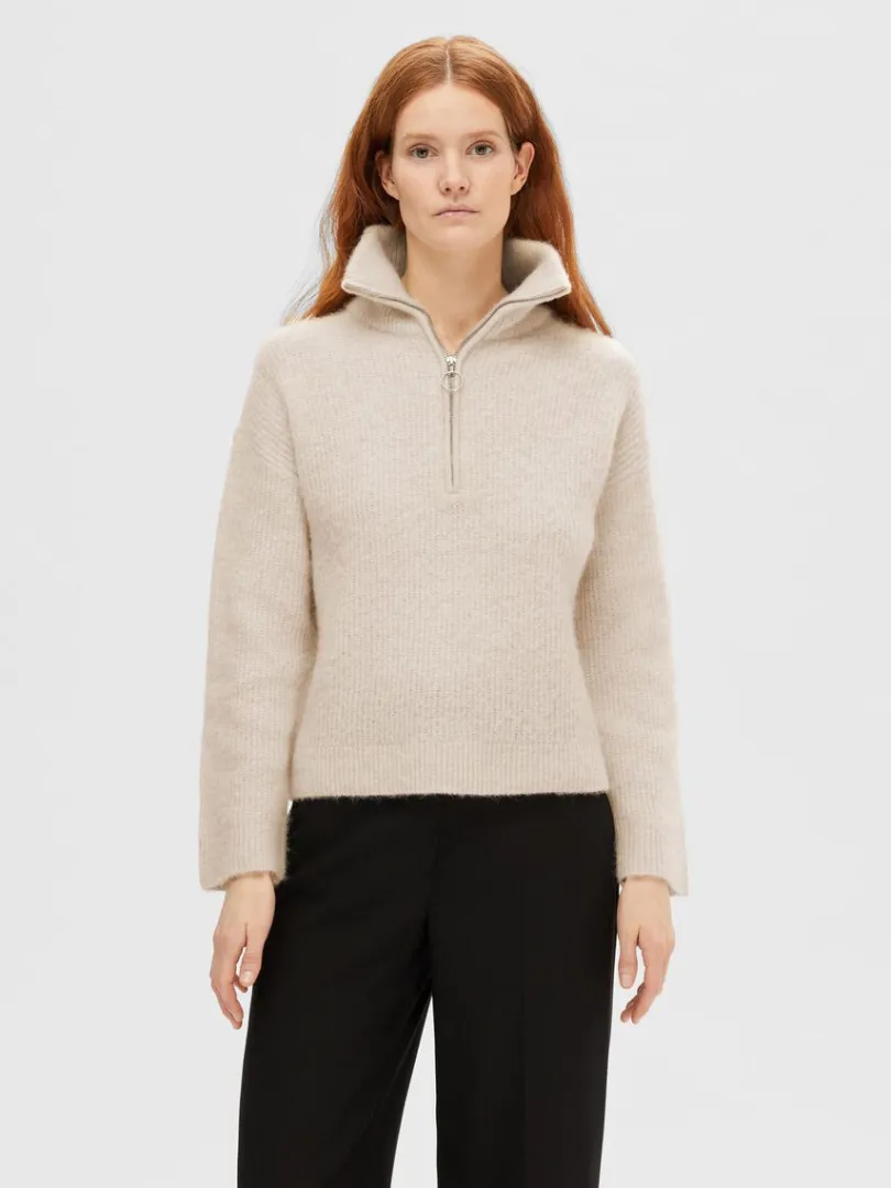 kort_lynls_pullover_0-6.webp Strik>SELECTED KORT LYNLÅS PULLOVER Beige