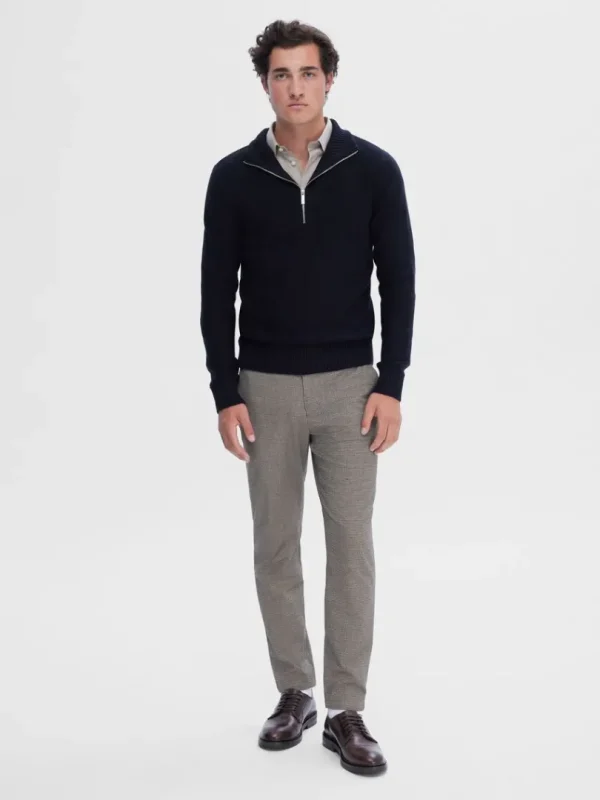 Strik>SELECTED KORT LYNLÅS PULLOVER Black