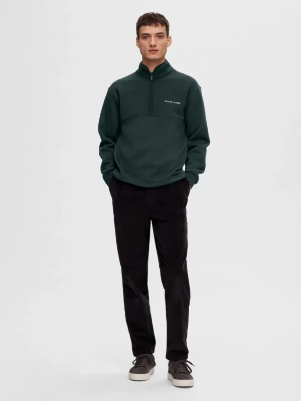 Strik>SELECTED KORT LYNLÅS PULLOVER Grey