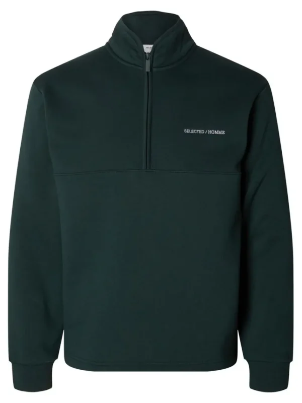Strik>SELECTED KORT LYNLÅS PULLOVER Grey