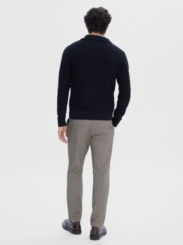 Strik>SELECTED KORT LYNLÅS PULLOVER Black