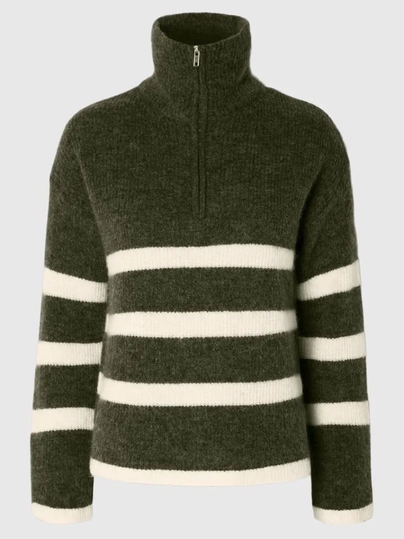 kort_lynls_pullover_5-2.webp Strik>SELECTED KORT LYNLÅS PULLOVER Green