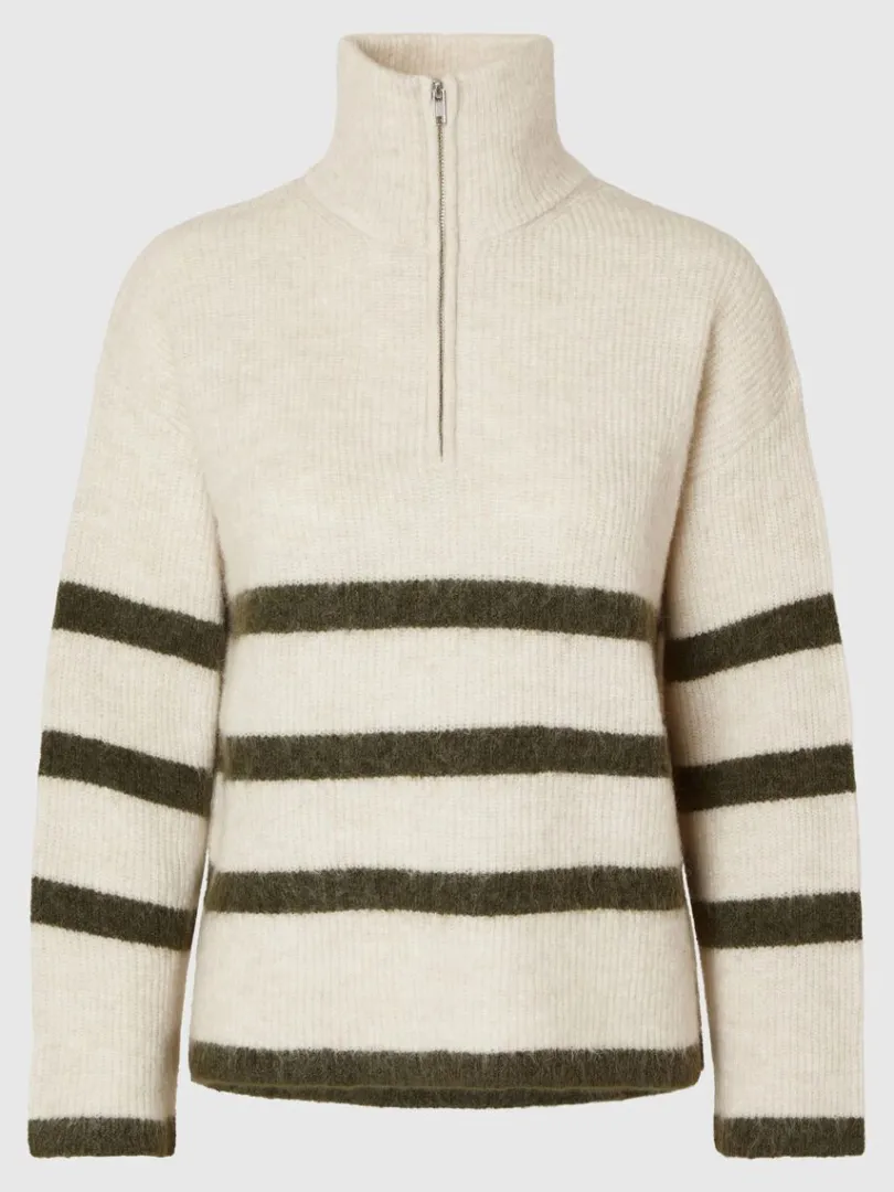 kort_lynls_pullover_5.webp Strik>SELECTED KORT LYNLÅS PULLOVER Beige
