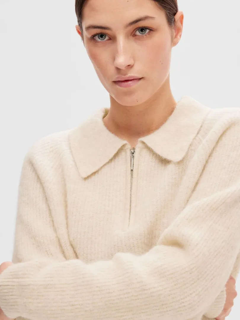 kort_lynls_strikket_top_3.webp Strik>SELECTED KORT LYNLÅS STRIKKET TOP Beige