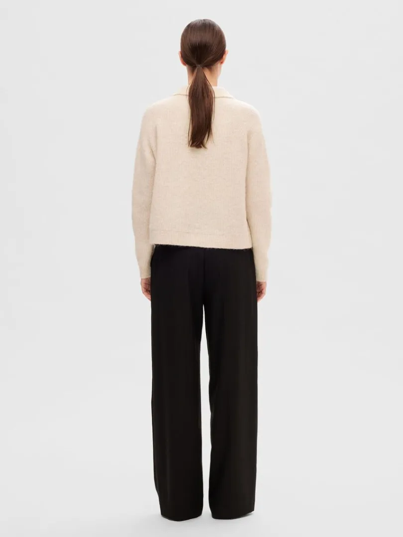 kort_lynls_strikket_top_4.webp Strik>SELECTED KORT LYNLÅS STRIKKET TOP Beige