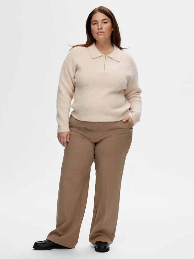 kort_lynls_strikket_top_6.webp Strik>SELECTED KORT LYNLÅS STRIKKET TOP Beige