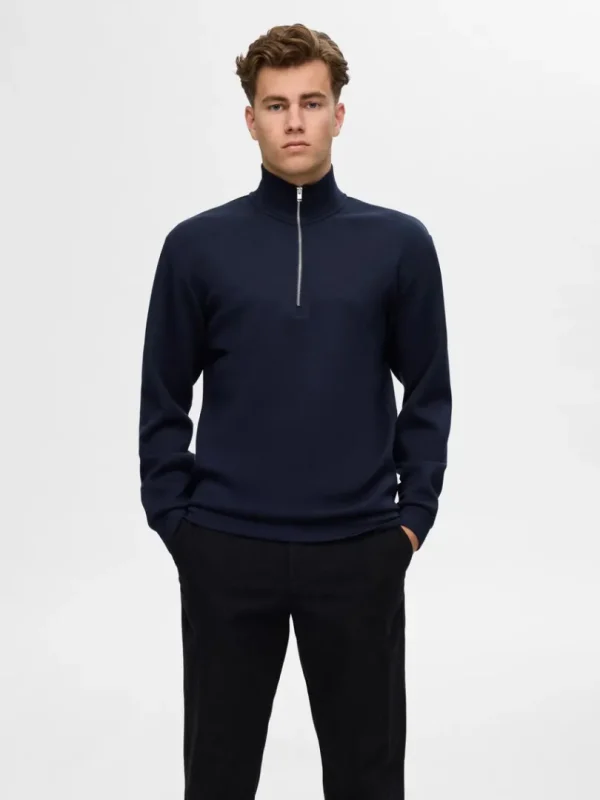 Hættetrøjer & Sweatshirts>SELECTED KORT LYNLÅS SWEATSHIRT Blue