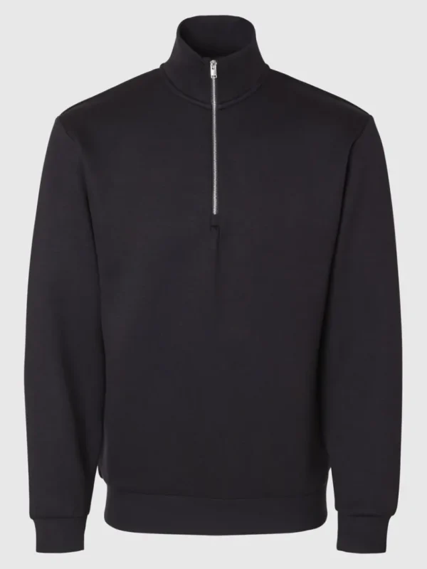 Hættetrøjer & Sweatshirts>SELECTED KORT LYNLÅS SWEATSHIRT Black