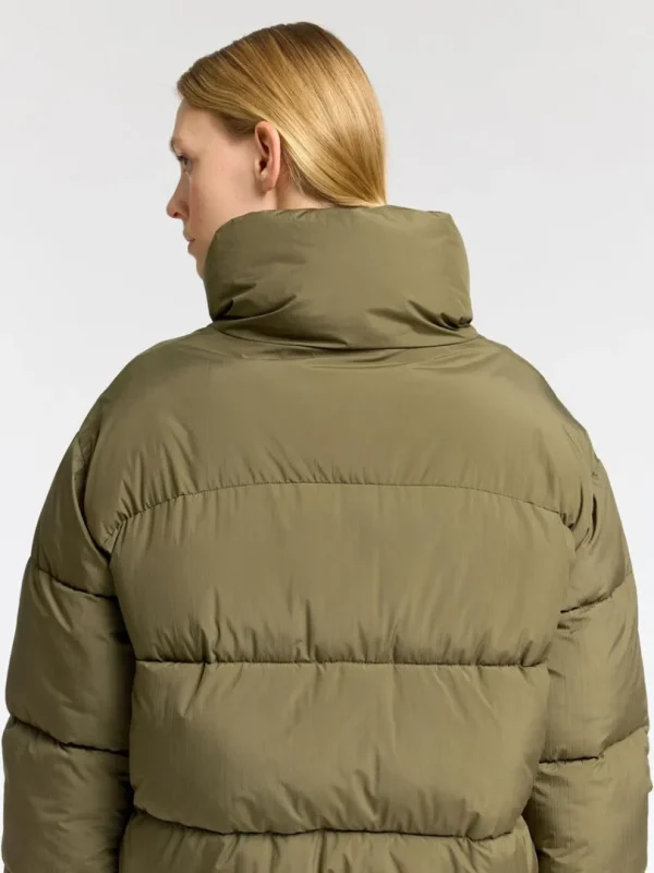 Overtøj>SELECTED KORT PUFFERJAKKE Green