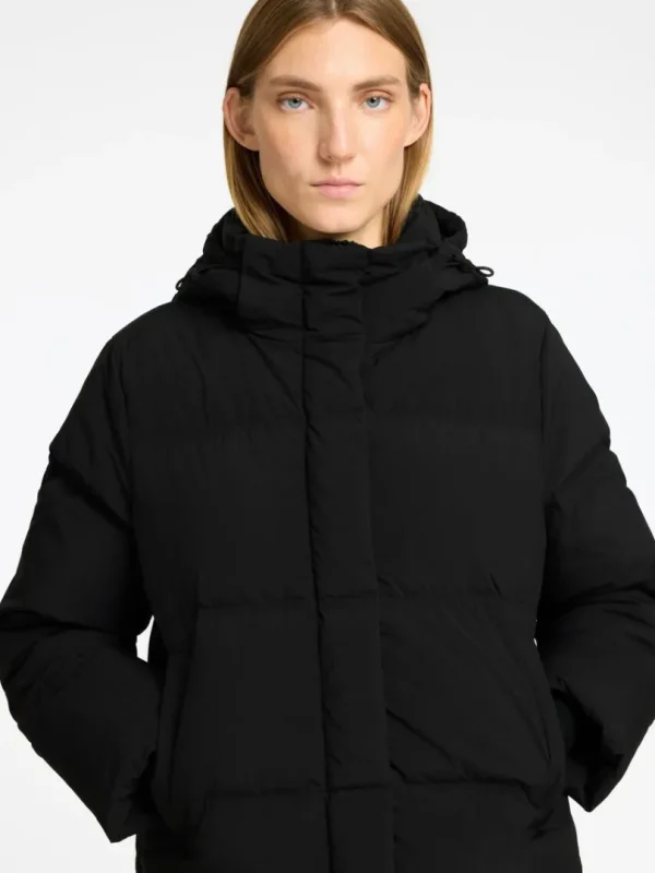 Overtøj>SELECTED KORT PUFFERJAKKE Black