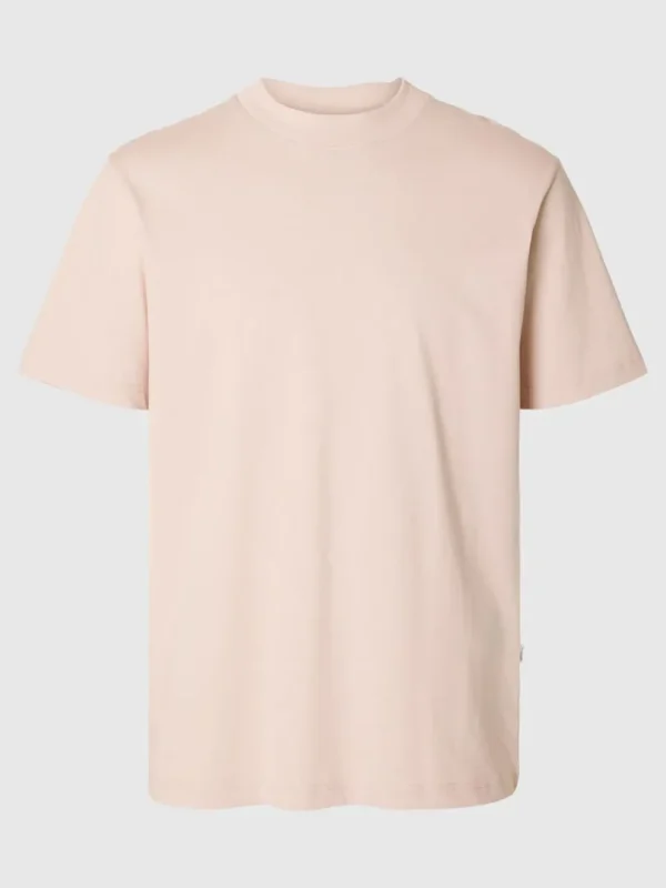 T-shirts>SELECTED KORTÆRMET AFSLAPPET FIT T-SHIRT Pink
