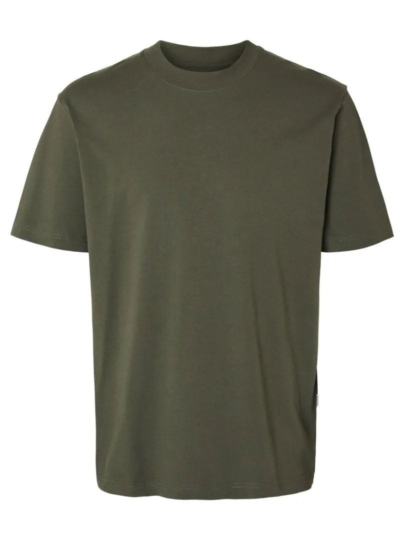 kortrmet_afslappet_fit_ts_5-5.webp T-shirts>SELECTED KORTÆRMET AFSLAPPET FIT T-SHIRT Green