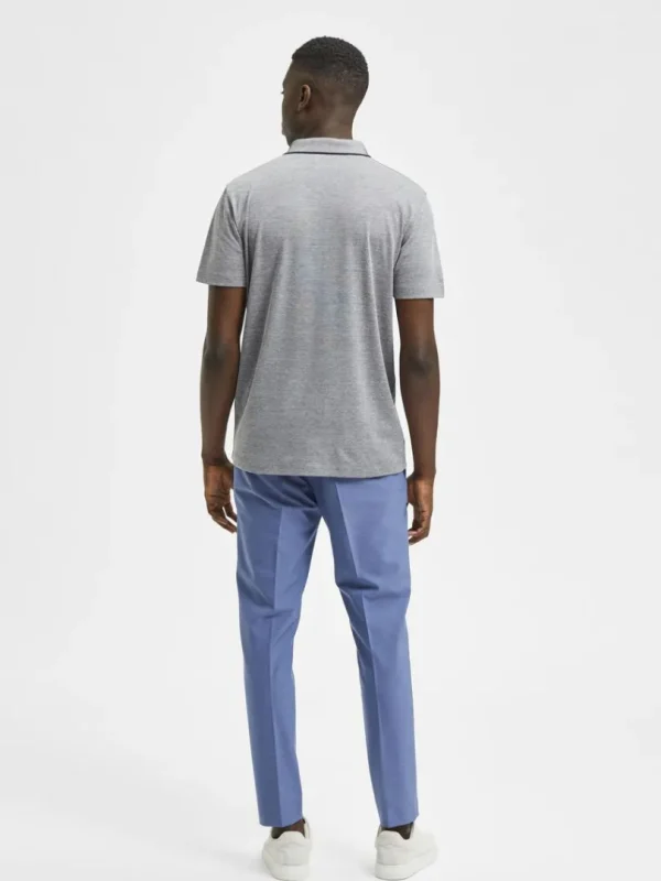 Poloer>SELECTED KORTÆRMET COOLMAX® POLO Grey