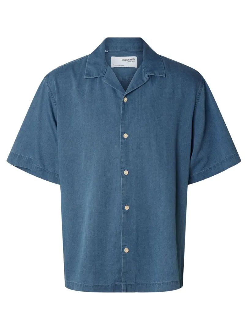 kortrmet_denimskjorte_4.webp Skjorter>SELECTED KORTÆRMET DENIMSKJORTE Blue
