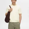 Poloer>SELECTED KORTÆRMET POLO White