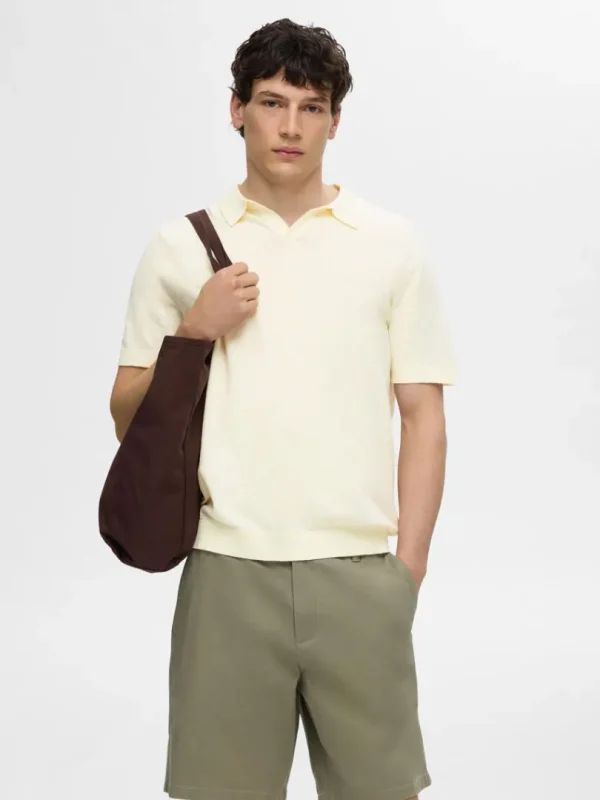 Poloer>SELECTED KORTÆRMET POLO White