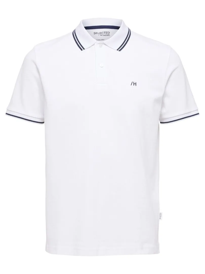 kortrmet_polo_3-4.webp Poloer>SELECTED KORTÆRMET POLO White