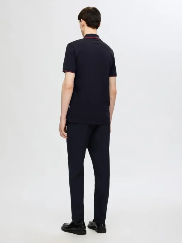 Poloer>SELECTED KORTÆRMET POLO Black